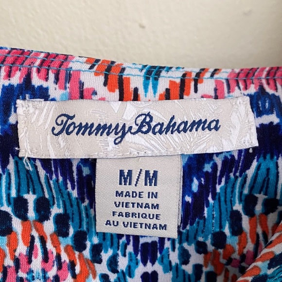 Tommy Bahama, Prima Peacock Halter Midi Dress, Amalfi Sea, Blue, Teal, Red Multi - Picture 9 of 11